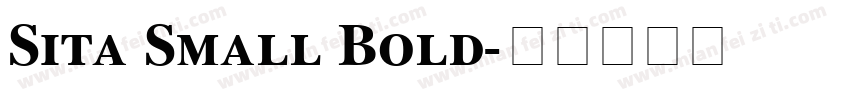 Sita Small Bold字体转换